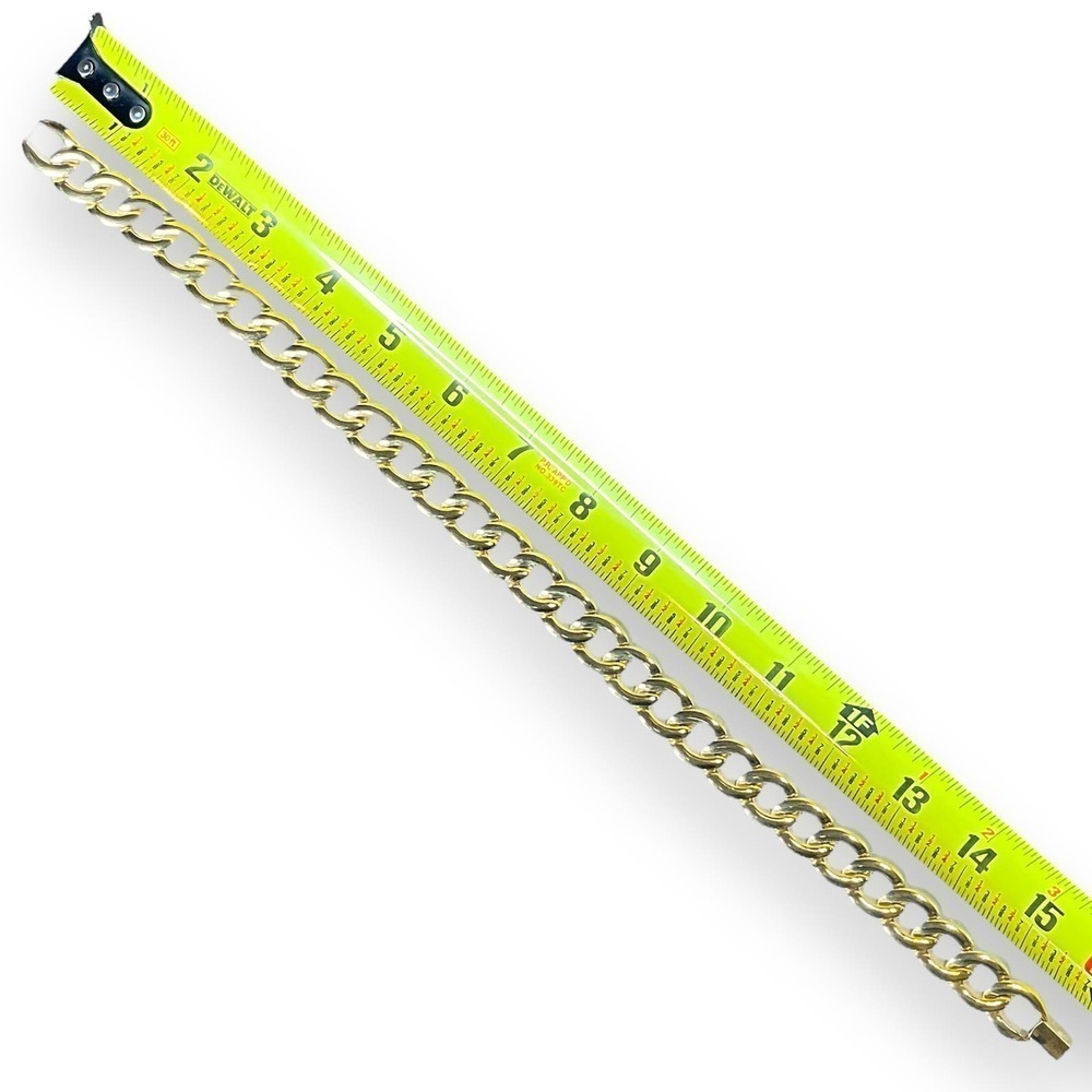 Vintage Napier Cuban Link Necklace Women’s Gold Tone Choker Signed - Picture 8 of 9